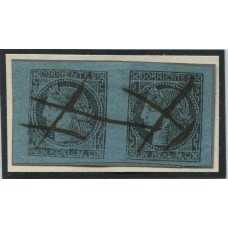 ARGENTINA 1856 GJ 1 CORRIENTES LA PRIMER ESTAMPILLA ARGENTINA HERMOSA PAREJA U$ 90 +